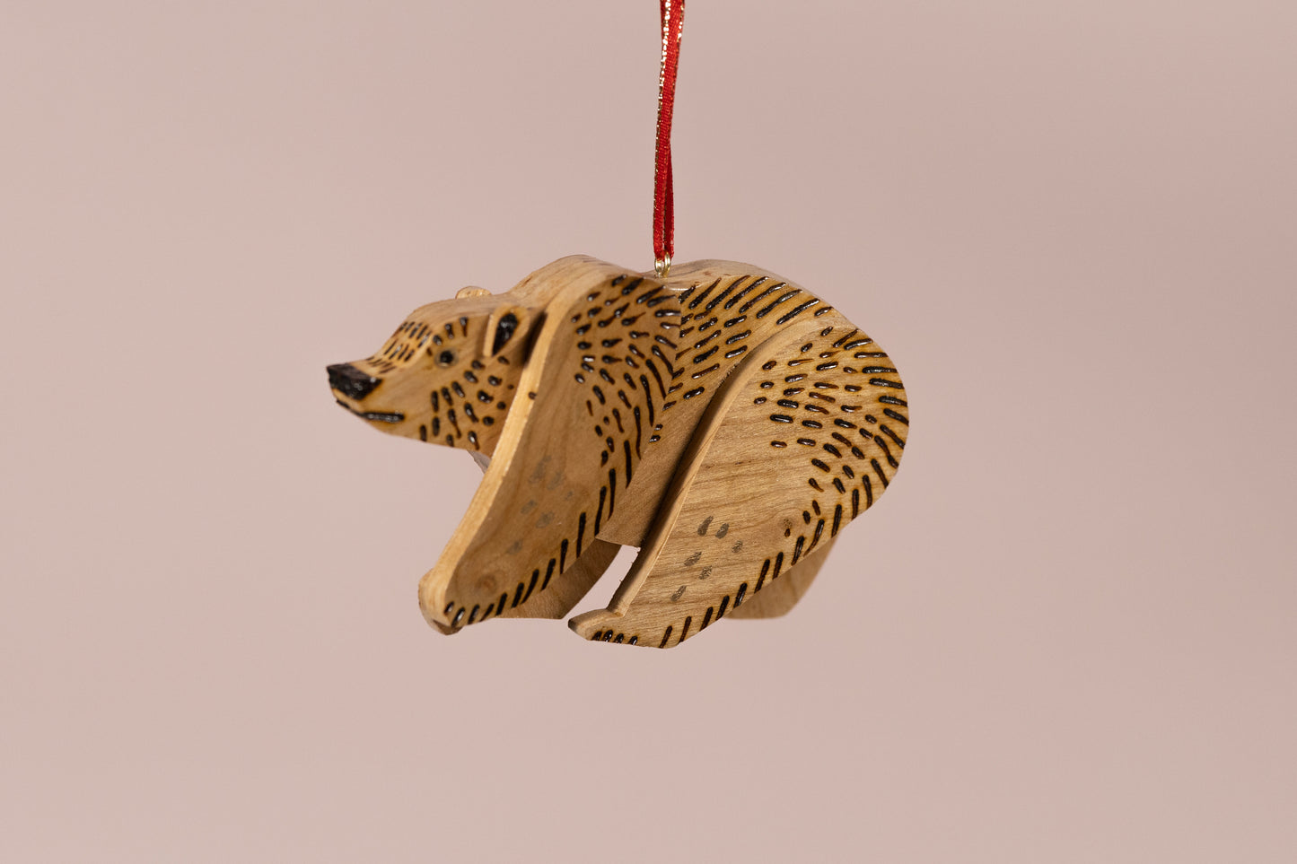 Ornament - Wooden Bear 1