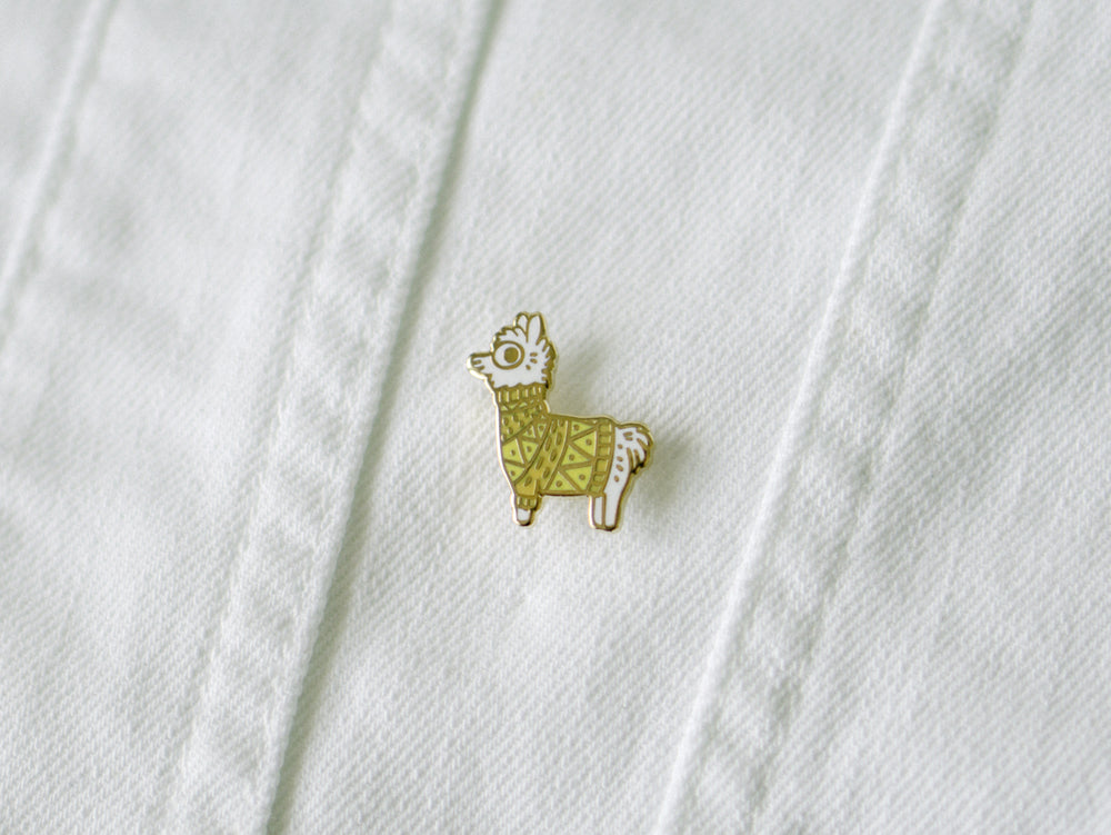 Llama Enamel Pin