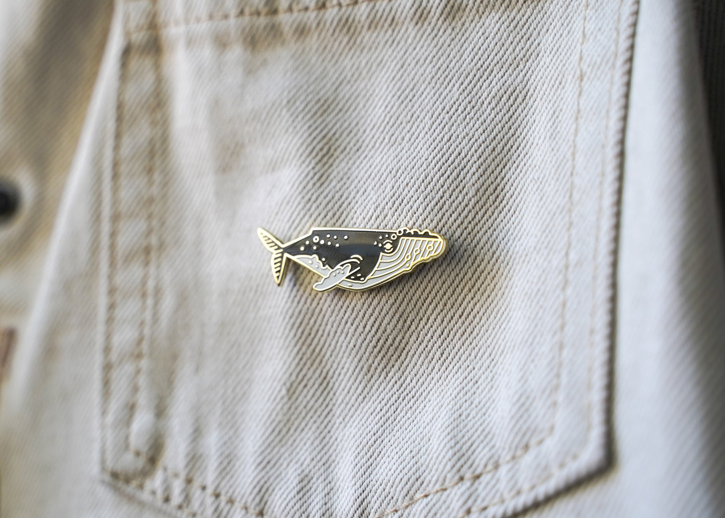 Humpback Whale Enamel Pin