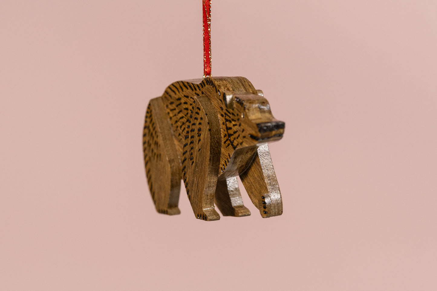 Ornament - Wooden Bear 2