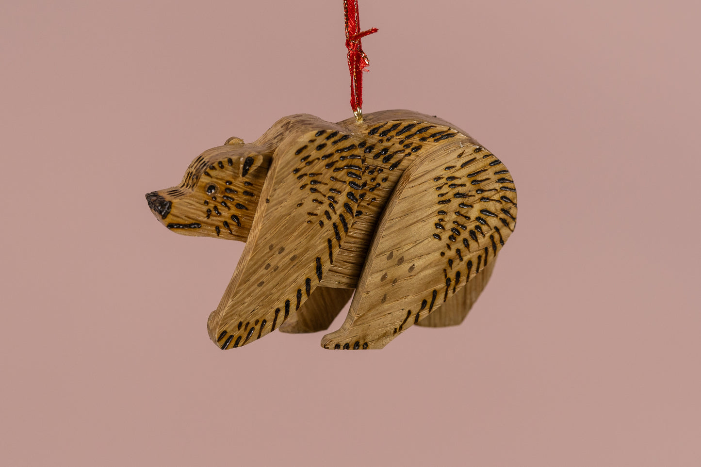 Ornament - Wooden Bear 3