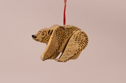 Ornament - Wooden Bear 1