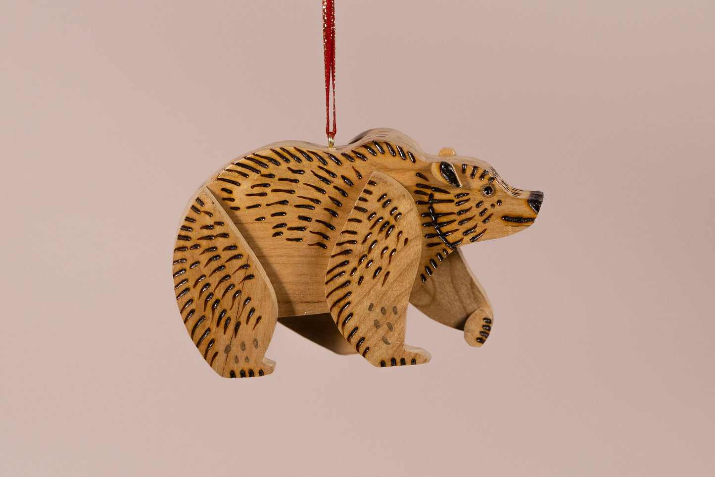Ornament - Wooden Bear 1