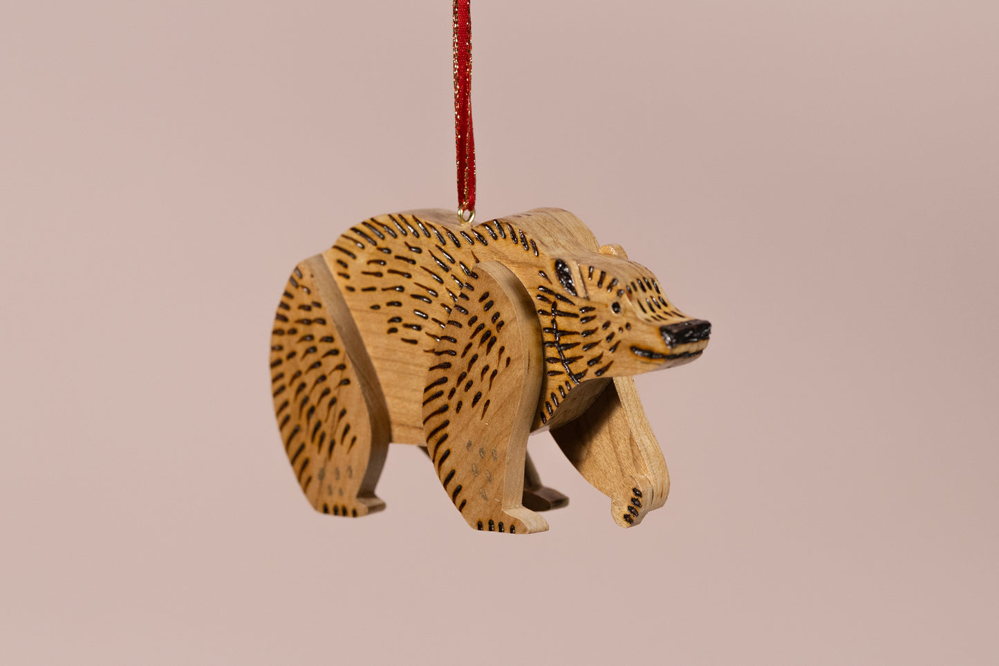 Ornament - Wooden Bear 1