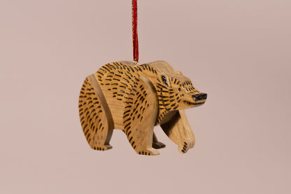 Ornament - Wooden Bear 1