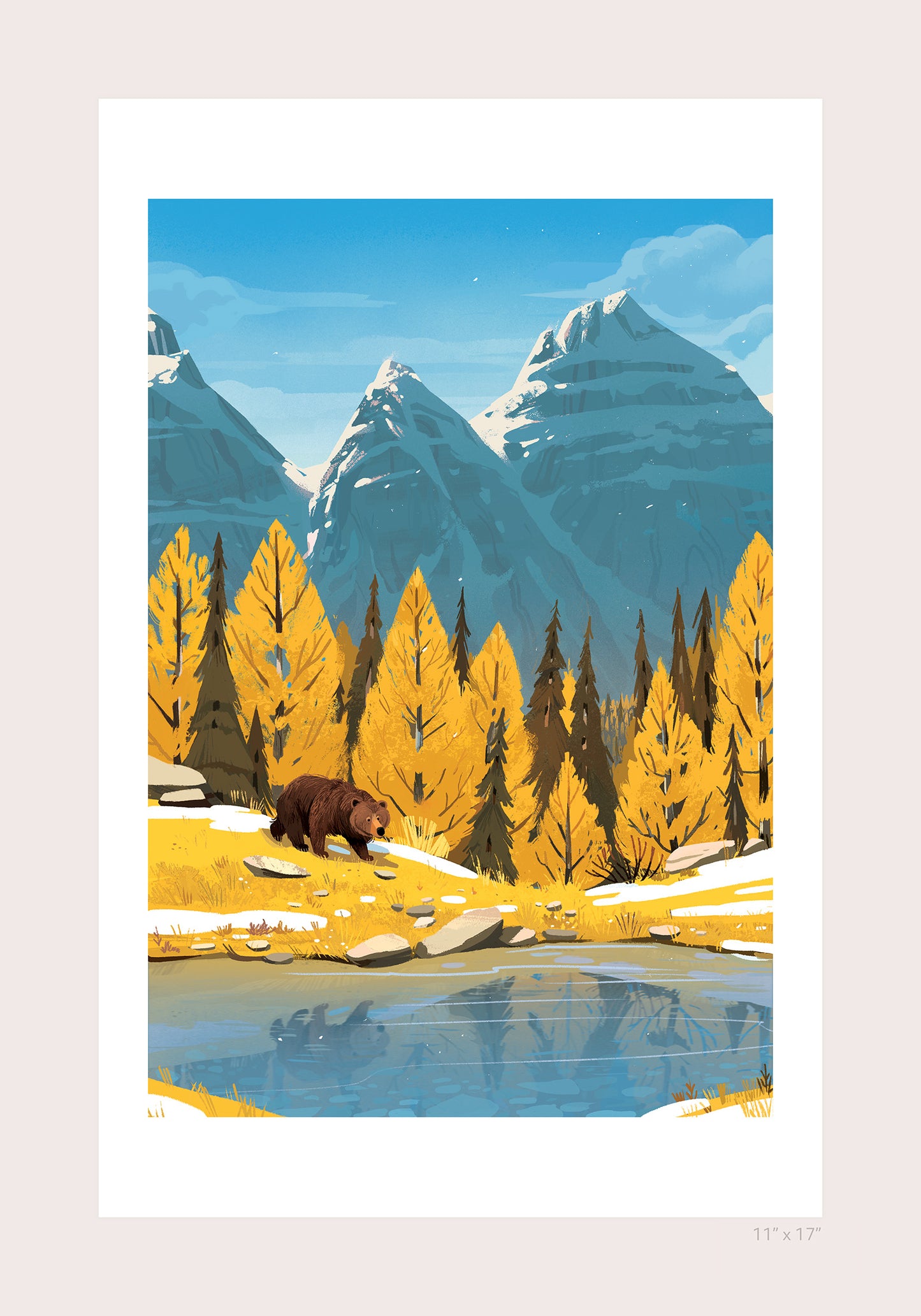 Larch Valley Print