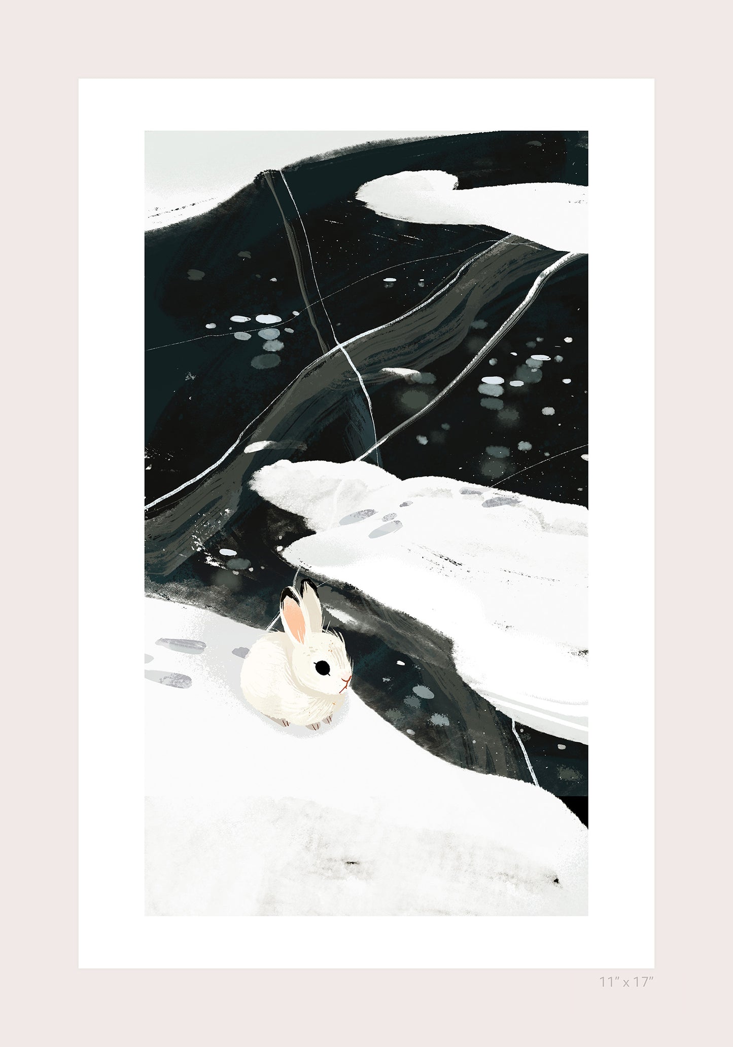 Snowshoe Hare Print