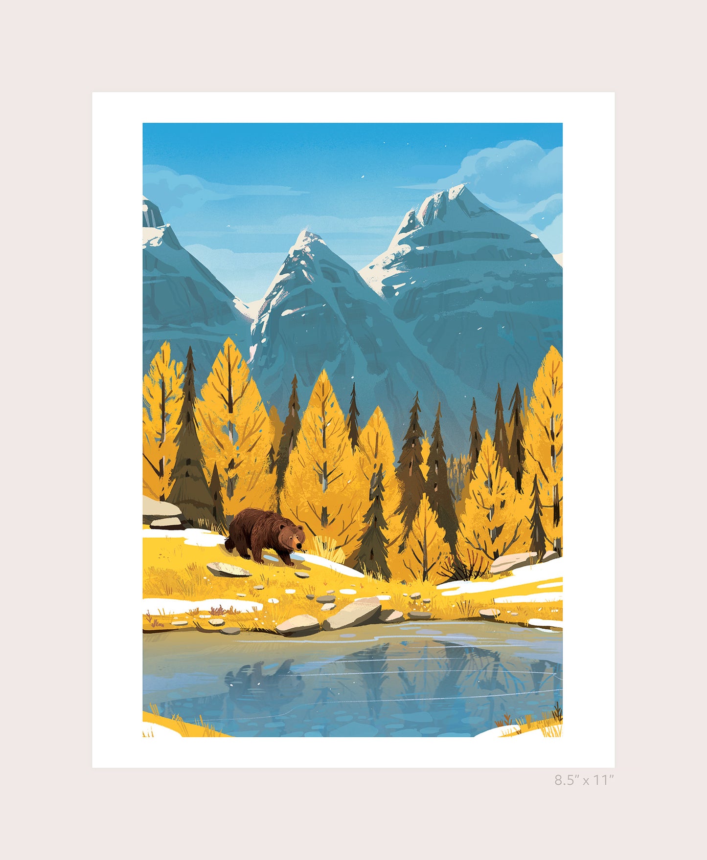 Larch Valley Print