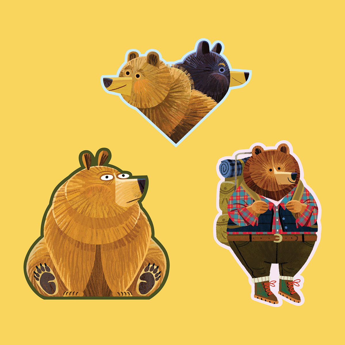 Bear Vinyl Sticker Pack