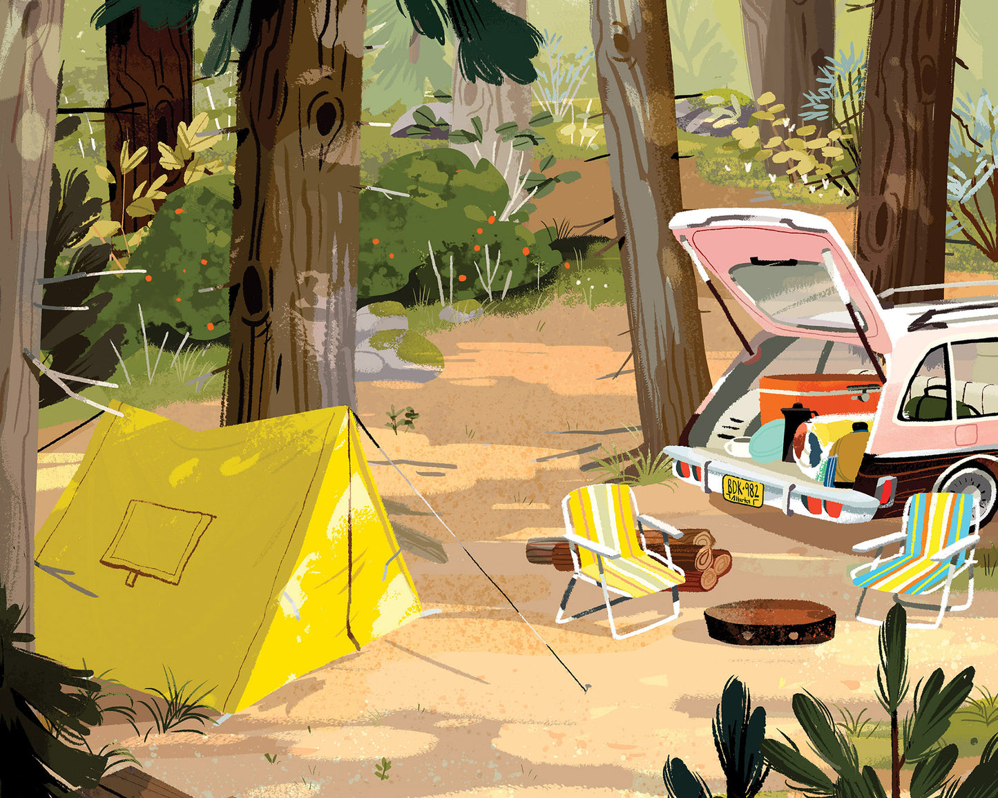 Camping Print