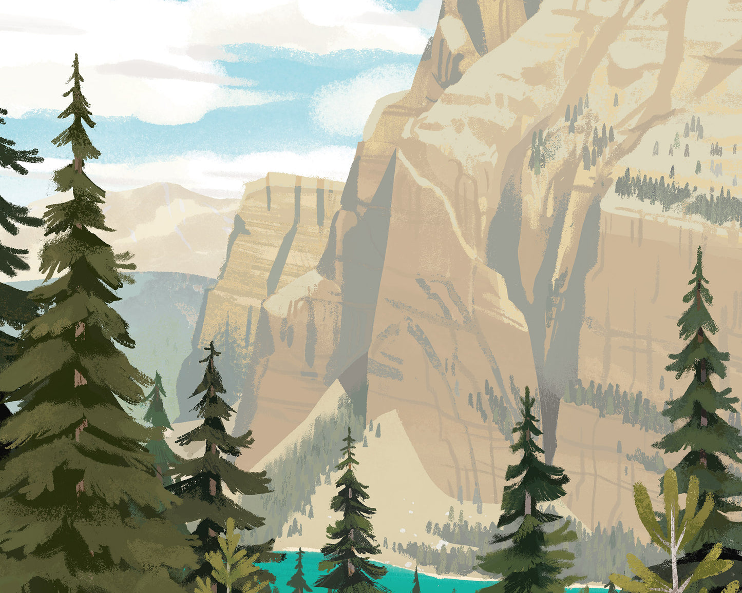 Moraine Lake Bear Print