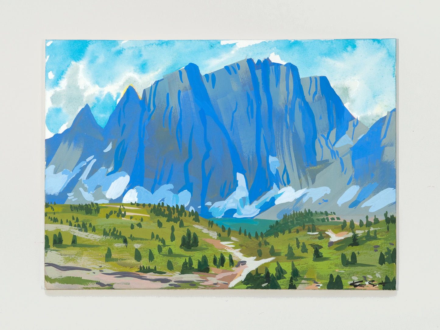 Floe Lake Painting