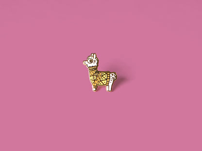 Llama Enamel Pin