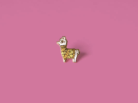 Llama Enamel Pin