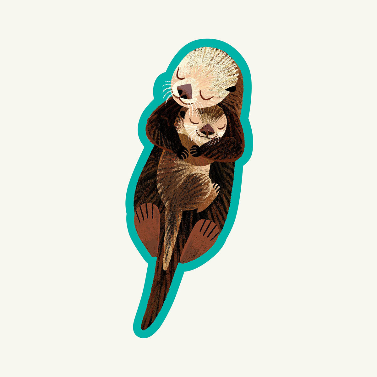 Otters - Vinyl Sticker