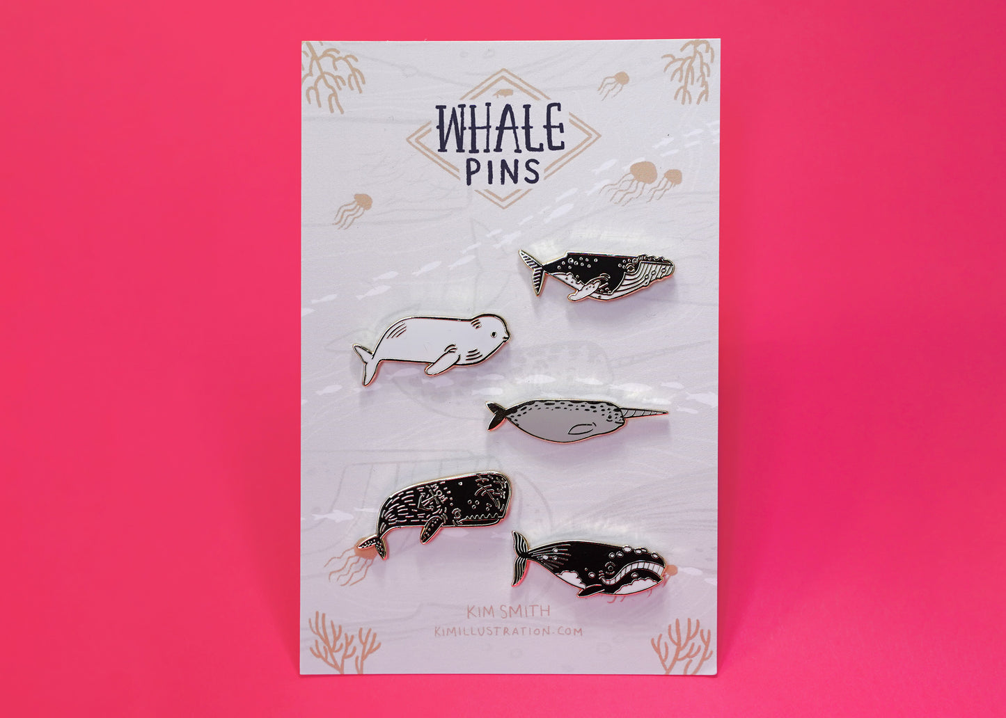 Whale Enamel Pin Set (5)