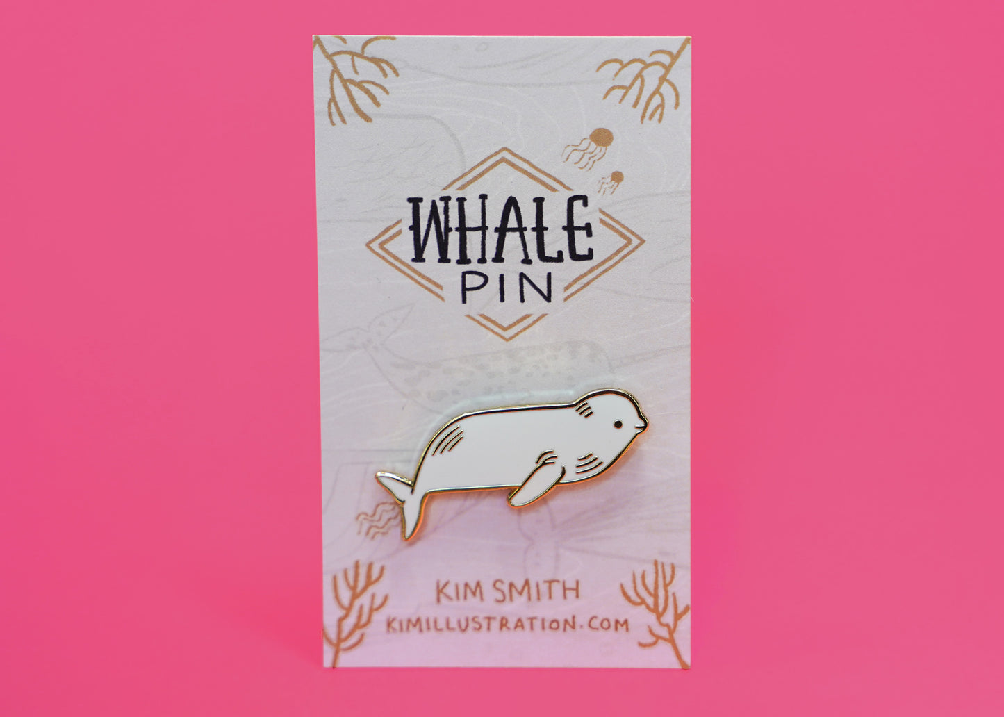 Beluga Whale Enamel Pin