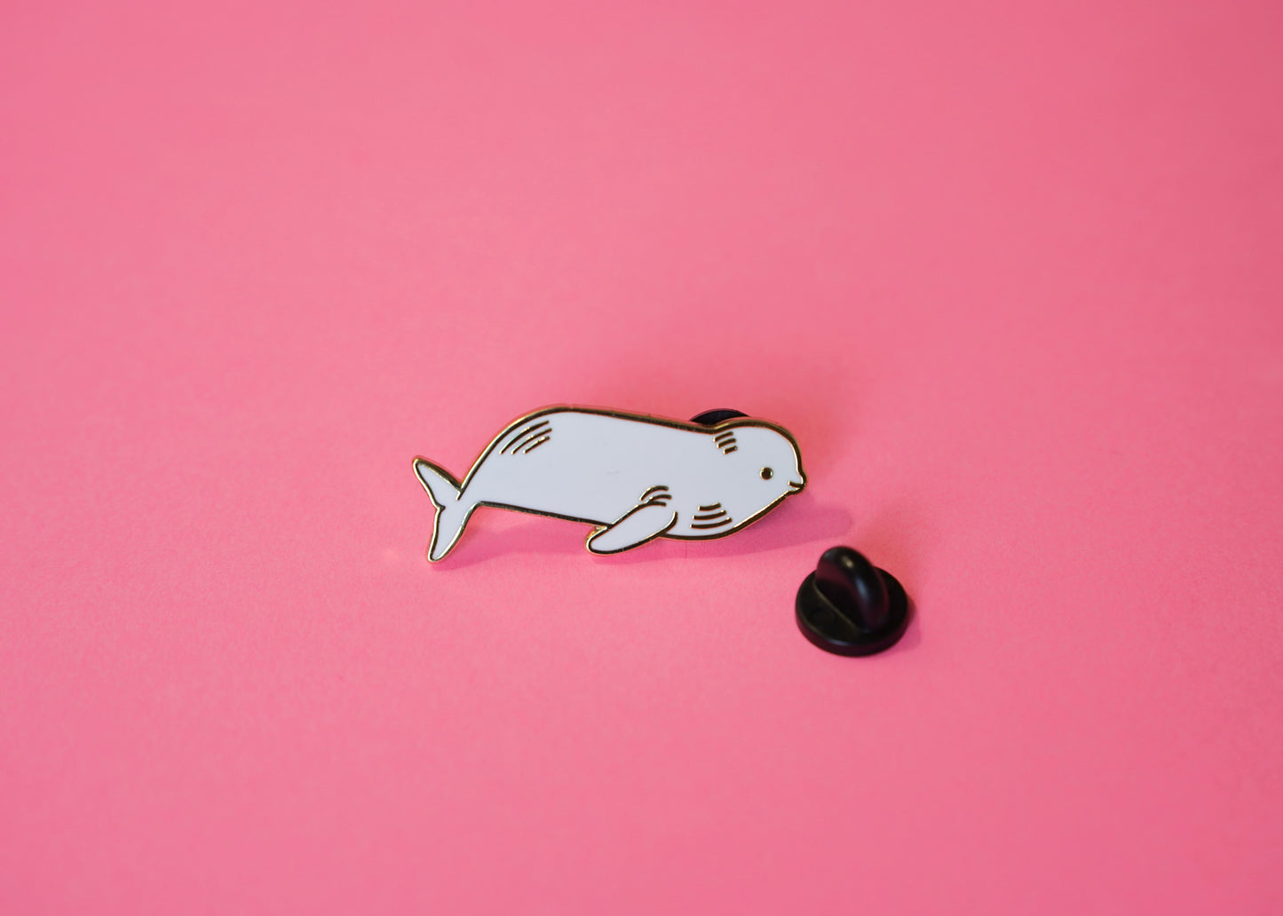 Beluga Whale Enamel Pin
