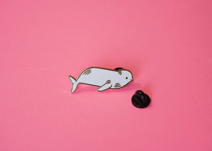 Beluga Whale Enamel Pin