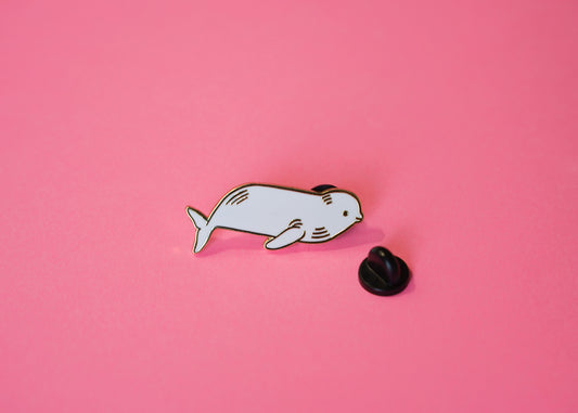 Beluga Whale Enamel Pin