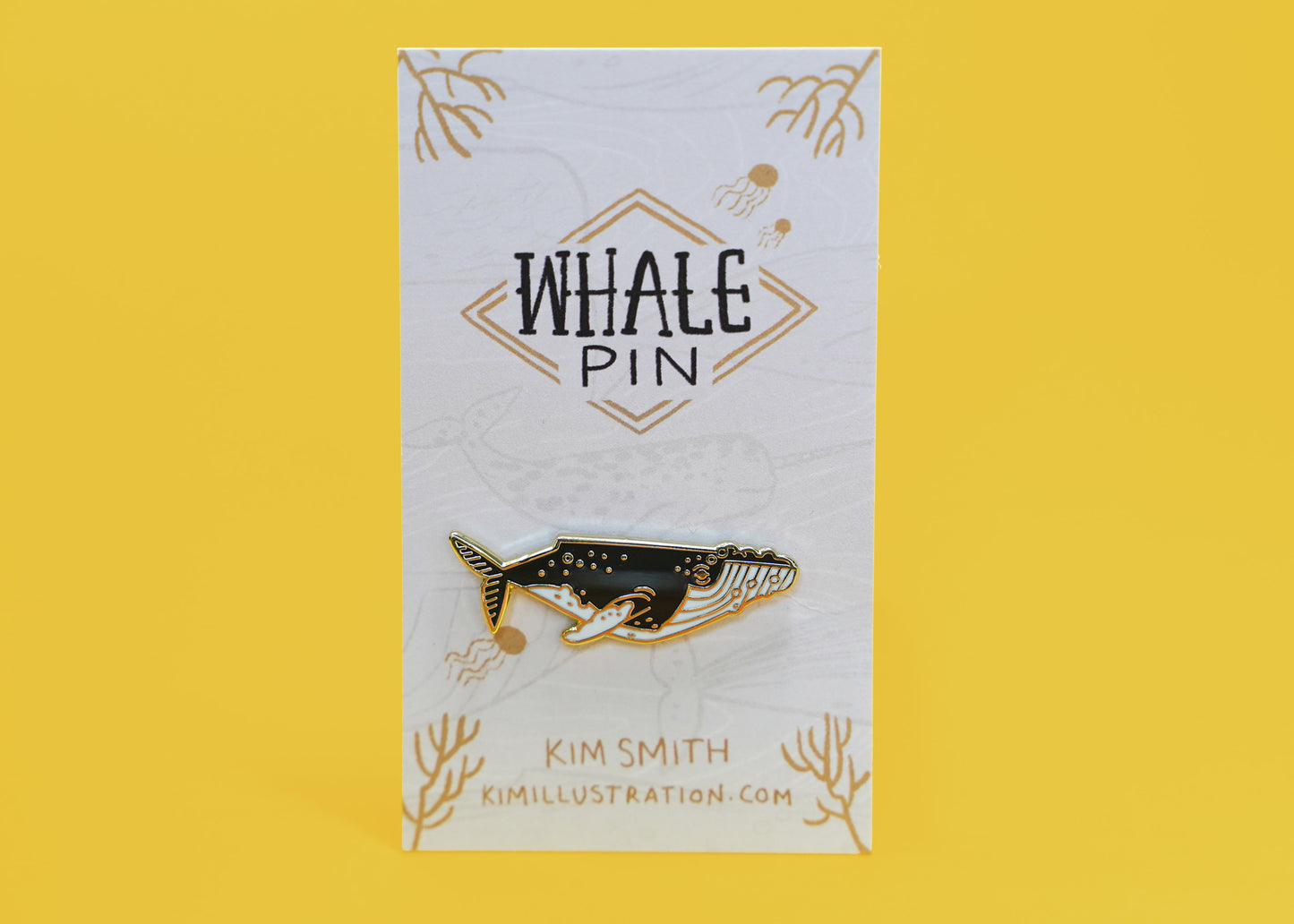 Humpback Whale Enamel Pin
