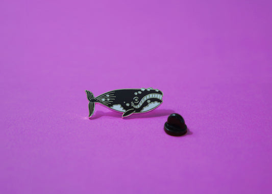 Right Whale Enamel Pin