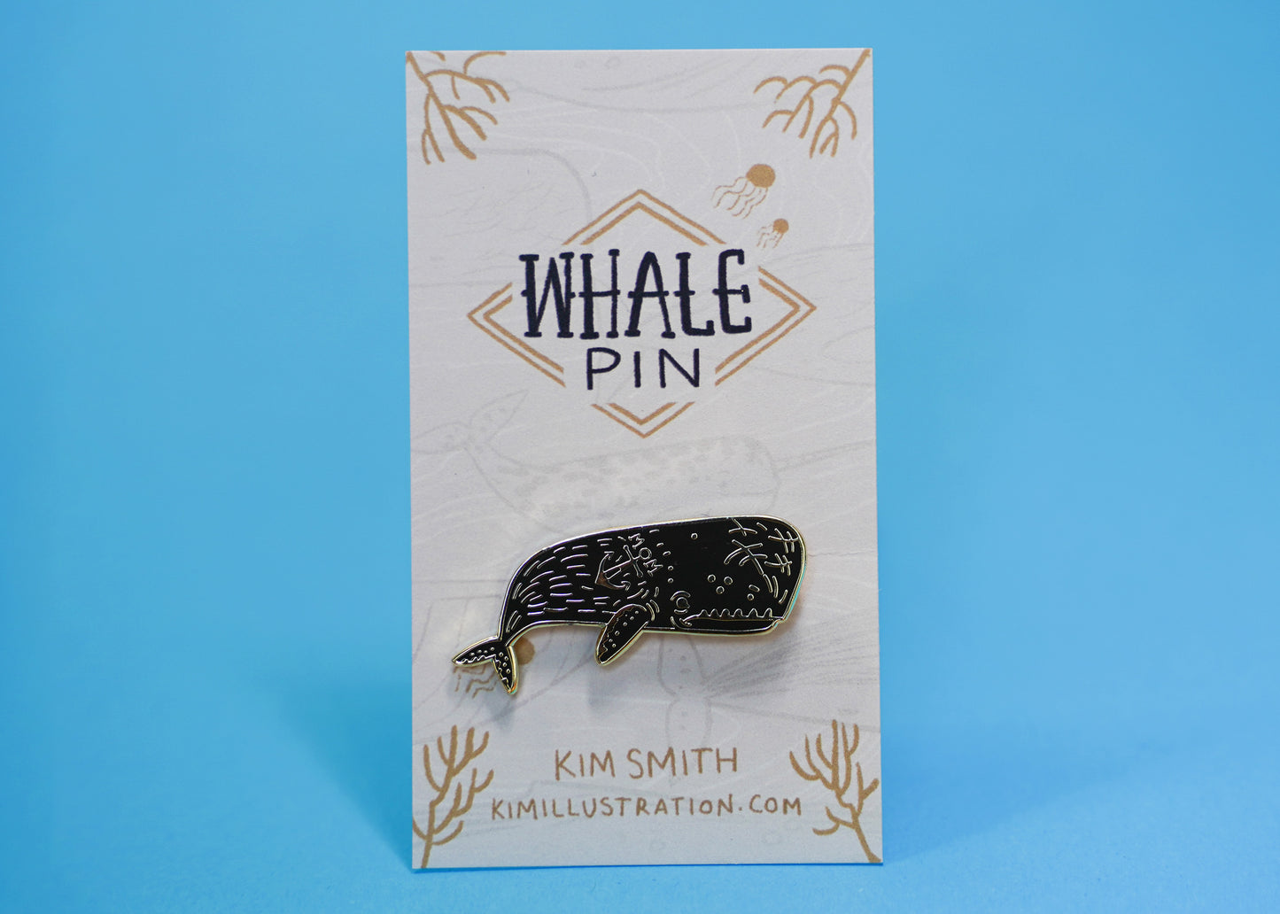 Sperm Whale Enamel Pin