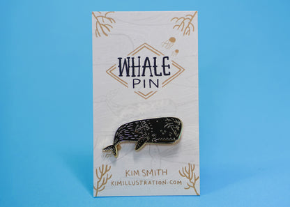 Sperm Whale Enamel Pin