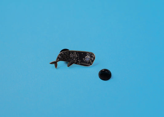 Sperm Whale Enamel Pin