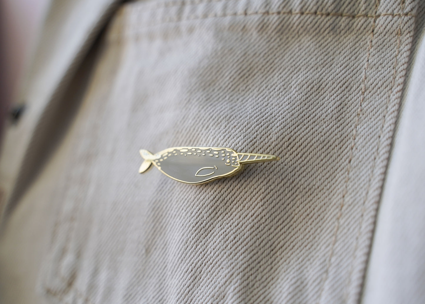 Narwhal Enamel Pin